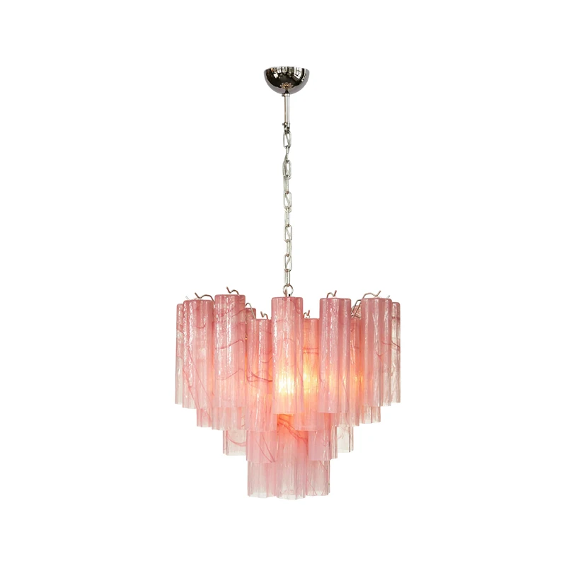 

2025 New Trend Murano Collection Glass Art Dimmable LED 2025 Chandelier Hanging Lamp Suspension Luminaire Lampen For Living Room