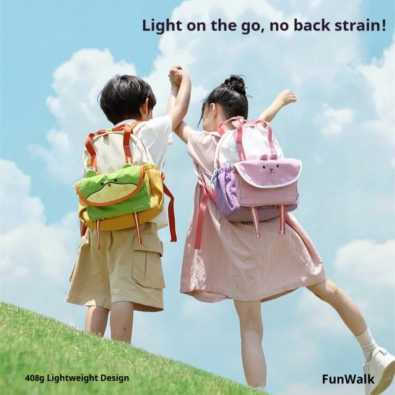 New Matching Bag Set Backpack Large Capacity Lightweight Detachable Dual Cartoon Outdoor Travel Daily Casual Shoulder Backpack