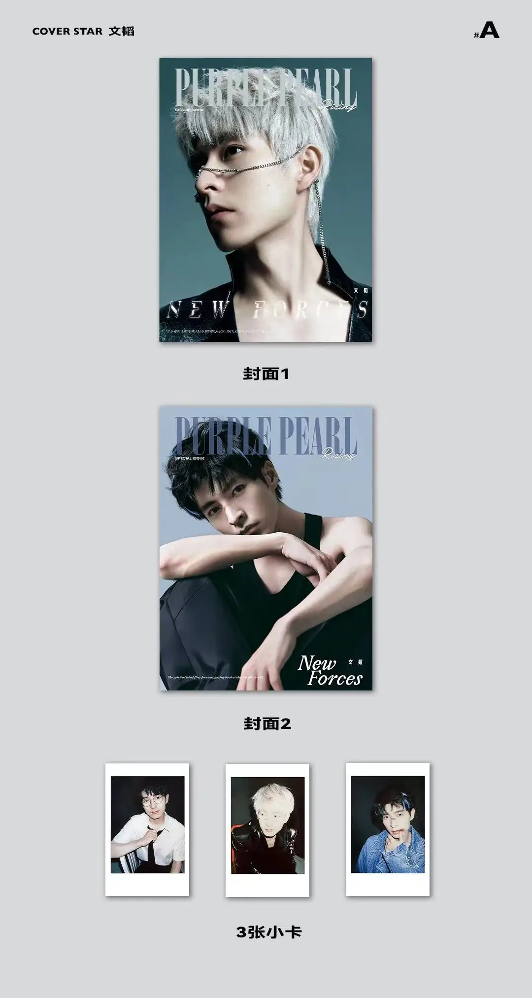 2023 New Magazines Wen Tao Purple Pearl Rising Magazine China Album Magazines Poster Card