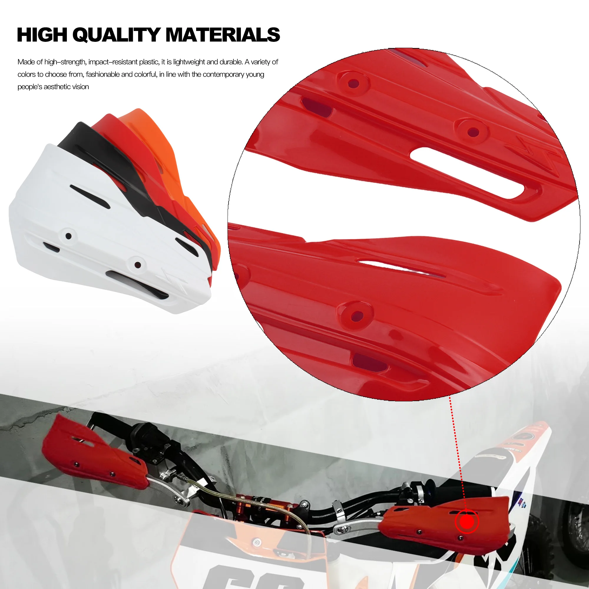 Motorcycle Handguard Protector Parts Plastic Piece for KTM Zeta XC RMZ CRF SX EXC XCW SMR Motocross Dirt Bike Enduro Accessories