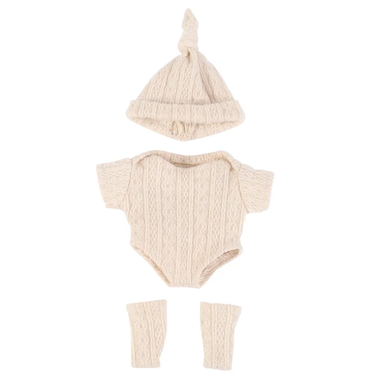 Puppenkleidung für 20cm Reborn-Puppen Set für 7,87 Zoll Pullover Overall Puppenkleidung DIY Anziehspielzeug Puppenzubehör – Detail 8