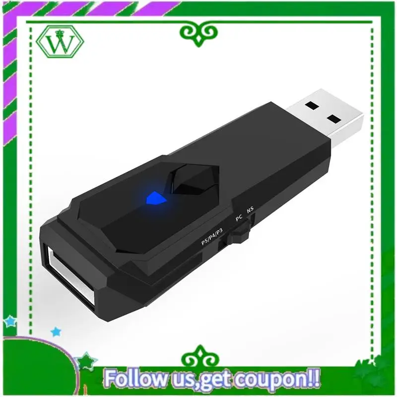 Reliable-Wireless USB Converter For PS5 PS4 PS3 Switch OLED Bluetooth Gamepad Game Controller Adapter Wired Controller Adapter