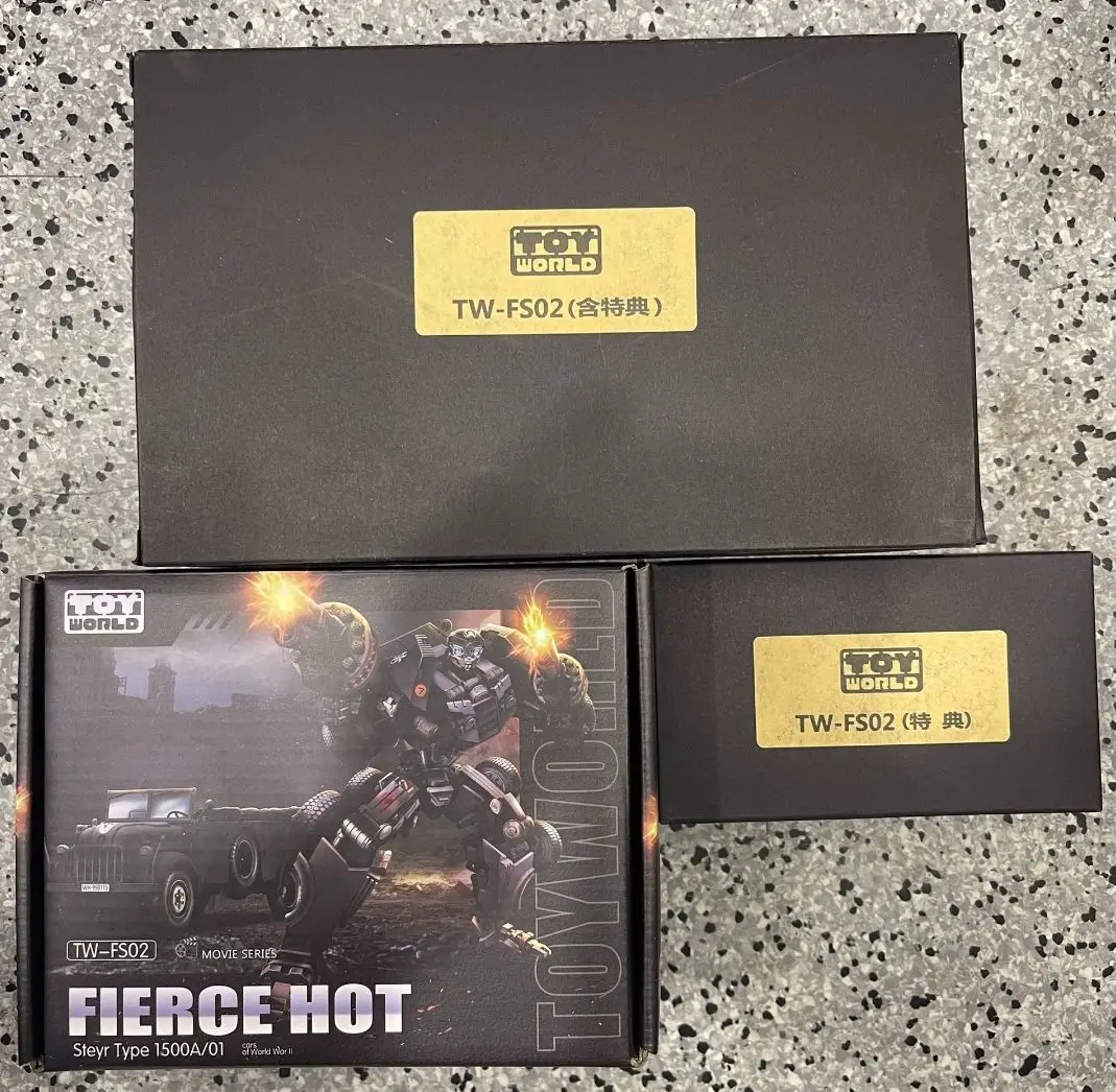 Disponibile NUOVA Trasformazione Toyworld TW-FS02 TW FS02 Fierce Hot Sizzle G1 con Bonus 13CM Action Figure Toy Regalo da collezione