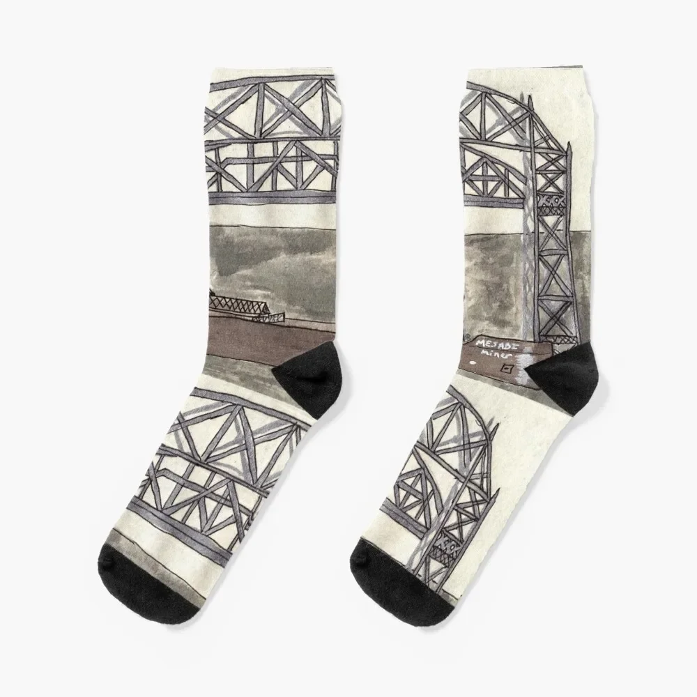 

Ship With Aerial Lift Bridge Socks christmas gift gym Christmas Socks For Men Women's