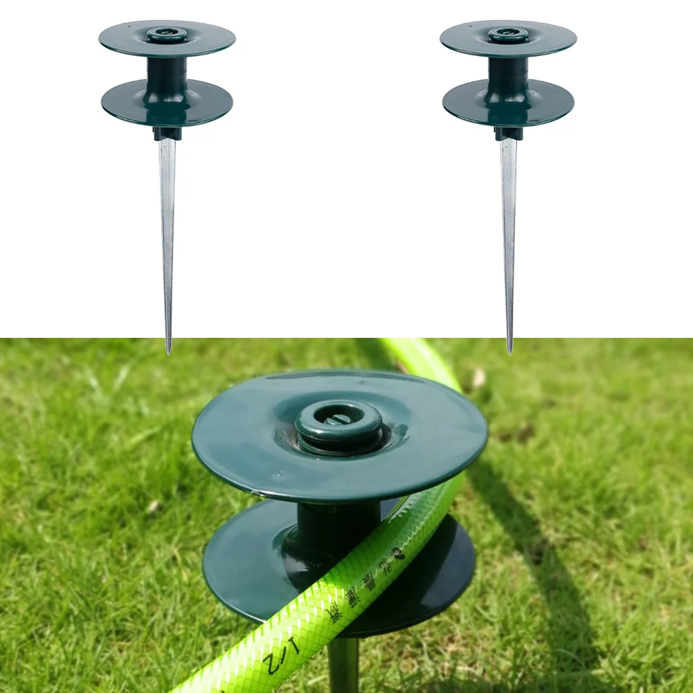 

Garden Hose Reel Convenient Practical Water Pipe Guide Wheel Lawn Hose Pulley Guide Nails Fixed Pipe Line Yard Supplies