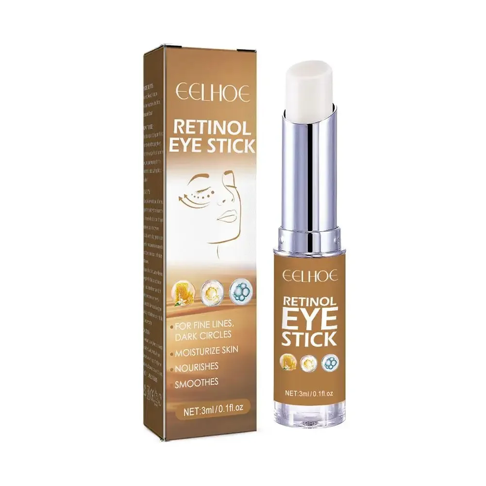 Creme iluminador Retinol Eye, removedor hidratante de círculos de olhos escuros, vara para círculos escuros e inchaço, 3ml, 2pcs