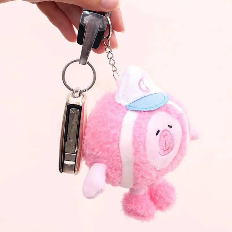 Plush Doll Pendant Cartoon Capybara Doll Keychain Exquisite Handwork Keychain Decoration For Bags Backpack Mobile Phones And Car