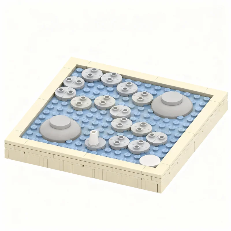 

209pcs MOC Simple 2 Player Island Board Game Games Model Building Blocks Construction Toy Christmas Gifts DIY Creative Idea