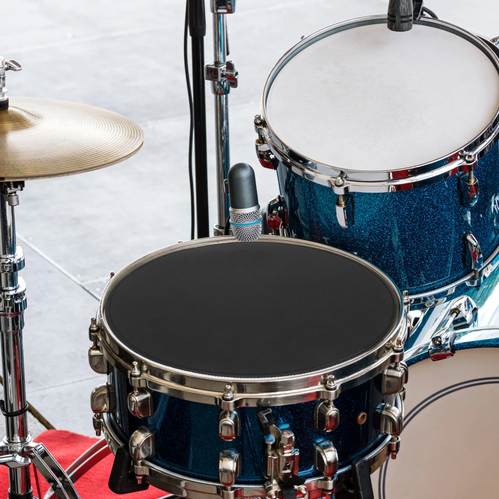 

Drum Pad Sound Dampening Silencers Black Cloth Rubber Overseat Silent Heads