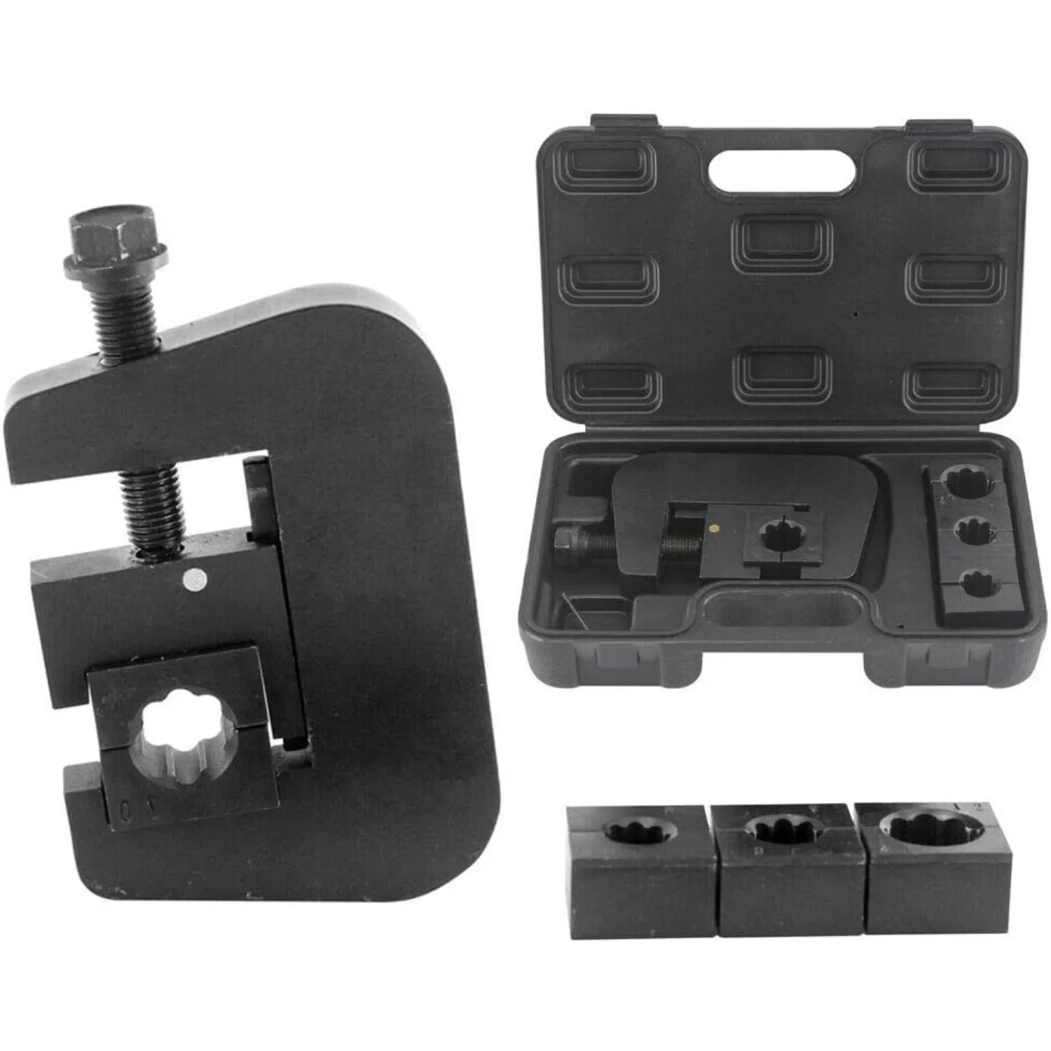 

Hydraulic AC Hose Crimper with #6#8#10#12 4 Dies Whole Set Manual A/C Hose Fittings Crimper Car Air Conditioning Repair Kit