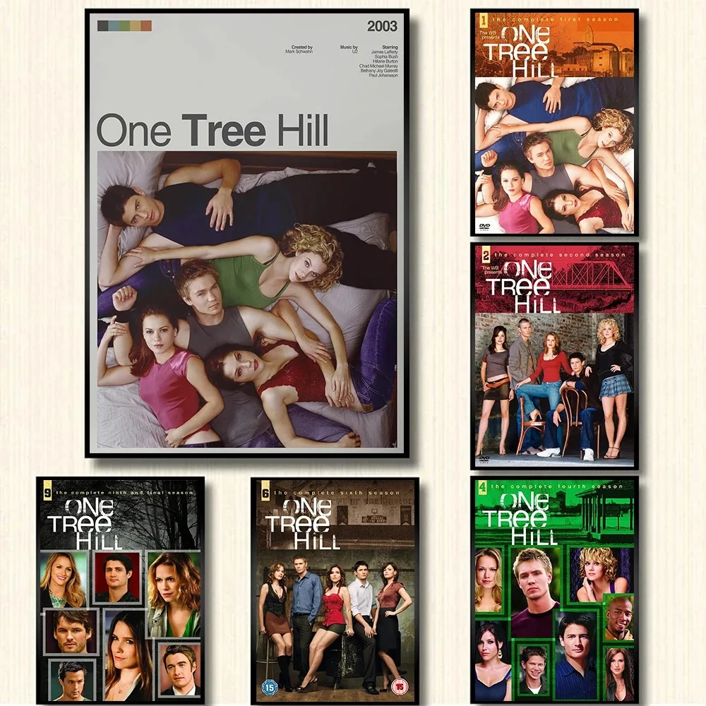 Classic TV Show Series One Tree Hill Retro Film Poster Canvas Painting Aesthetic Wall Art Pictures Home Dorm Room Decor