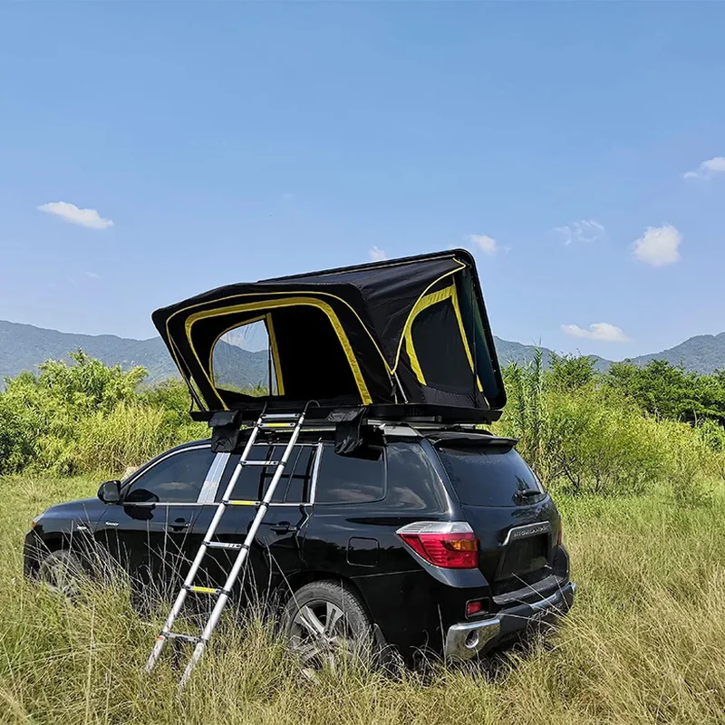 Factory Hot Selling Rack Box Outdoor Rooftop Camping 4X4 Tent With Ladder Aluminum Hard Car Roof Top
