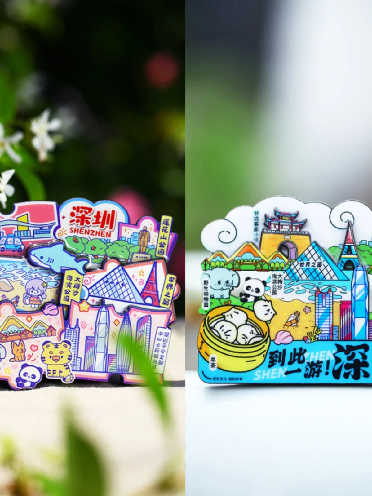 Shenzhen refrigerator stickers for souvenirs of Chinese urban tourist attractions