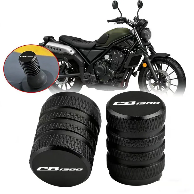 

For CB1300 Motorcycle Accessories CNC Aluminum Wheel Tire Valve Caps Airtight Covers