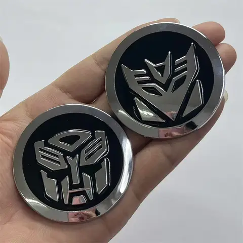 Transformers Movie Autobots Badge Decepticons Logo 3D Alloy Stickers Car Decorative Accessories Gift