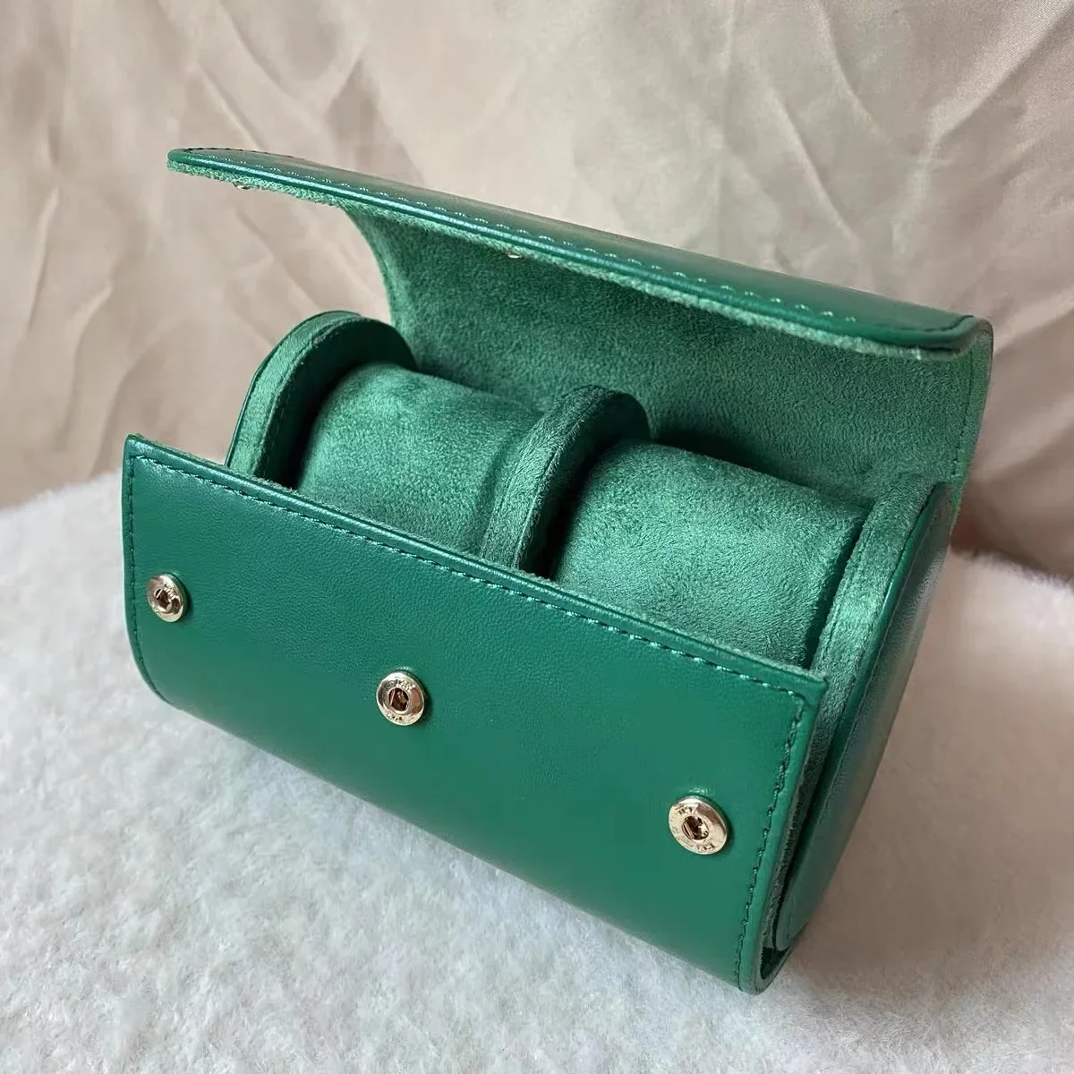 Jewelry Case Luxury Variety Green Paper Leather Watch Box Can Customize LENNIK Paper Card Label Travel Bag Model Serial Number