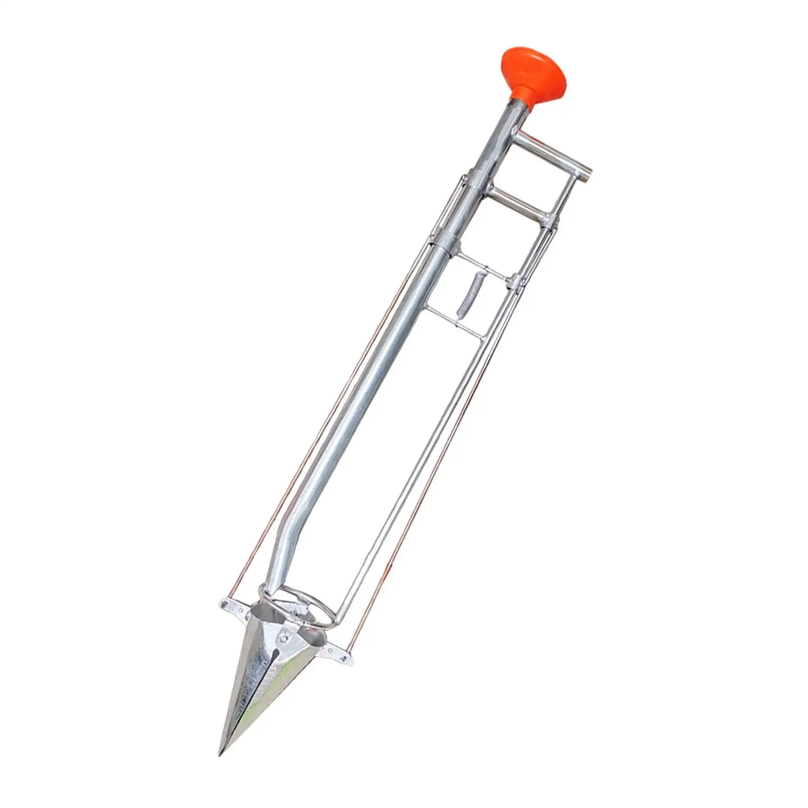 

Manual Seedling Transplanter Greenhouse Multipurpose Metal Lawn Flower Planting Garden Tool Bulb Planter Tool Long Handle