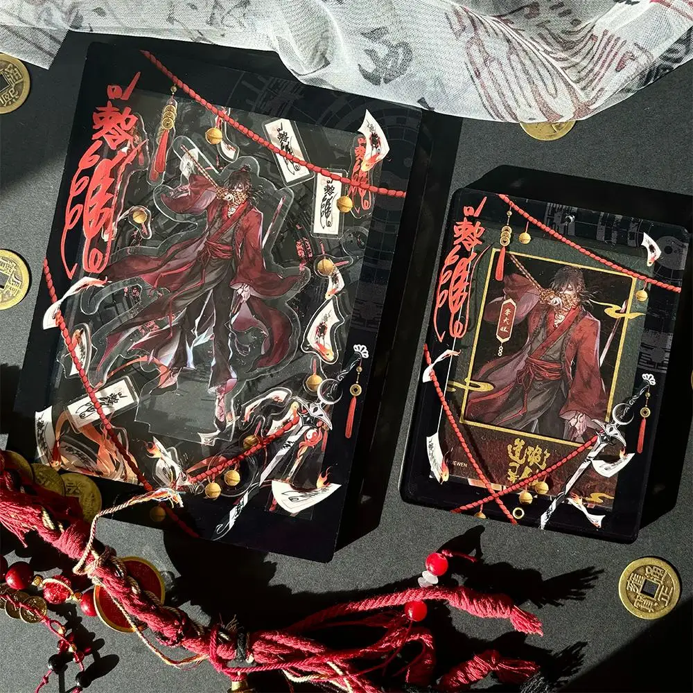 

Demon-Subduing Chinese Shaker Frame Mystic Daoist Talisman Charm Floating Bead 4"/6" Acrylic Aesthetic Display for Polaroids,RPG