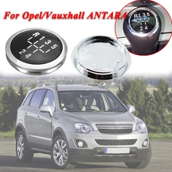 5/6 Speed MT Gear Shift Knob Emblem Badge Cap Stick Cover Car Styling Accessories For Opel/Vauxhall ANTARA Decal Trim Insert