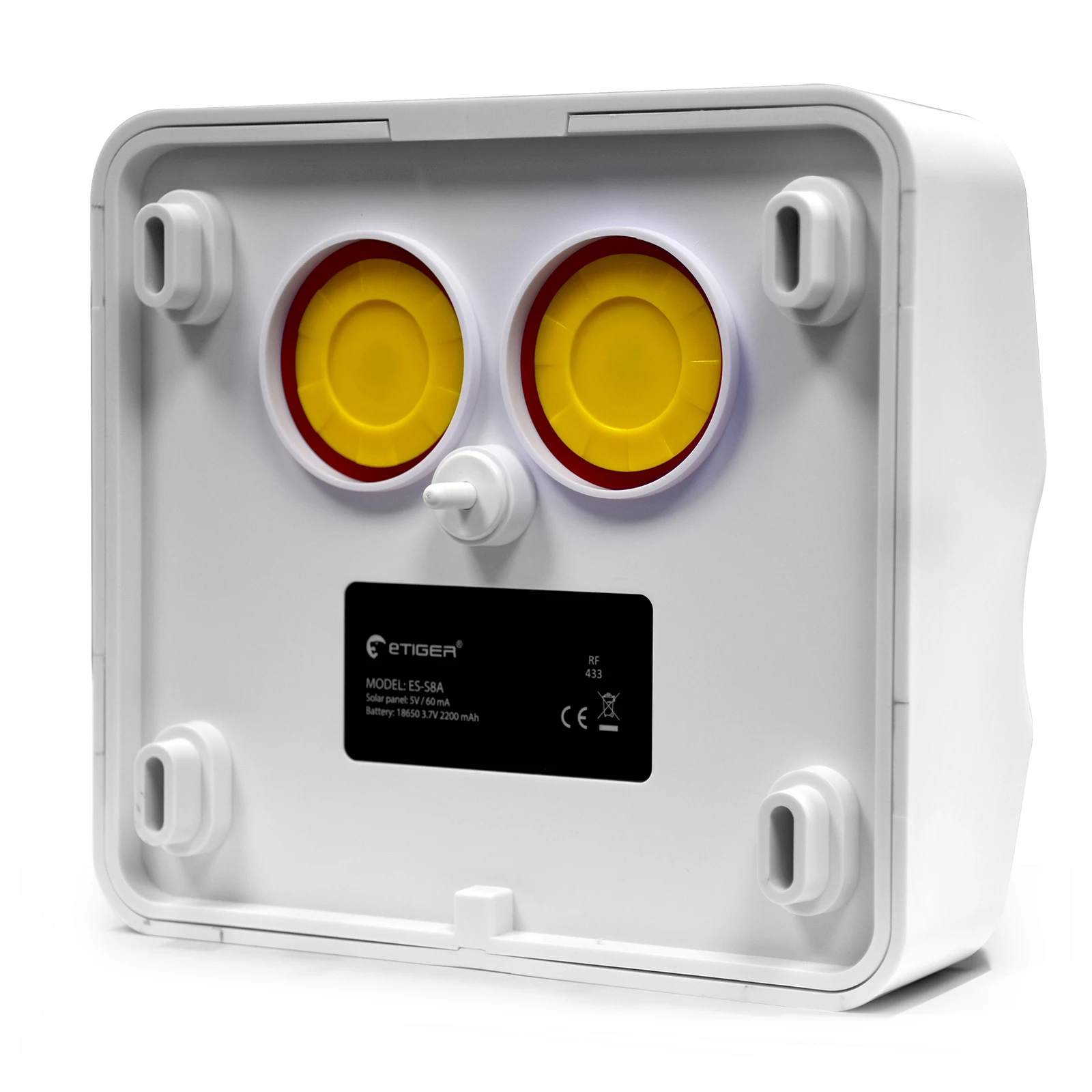 ES-S8A ETiger Outdoor Sun Charge Solar Power Alarm Siren 433MHz Frequency For S4 S3B S6 Alarm System