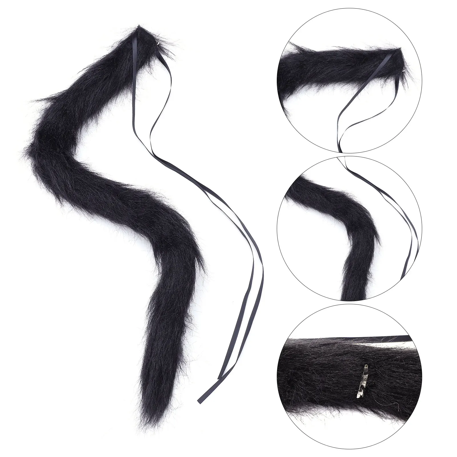 

Cat Tail Dress Halloween Costumes Accessory for s Wool Women Cosplay Toddler
