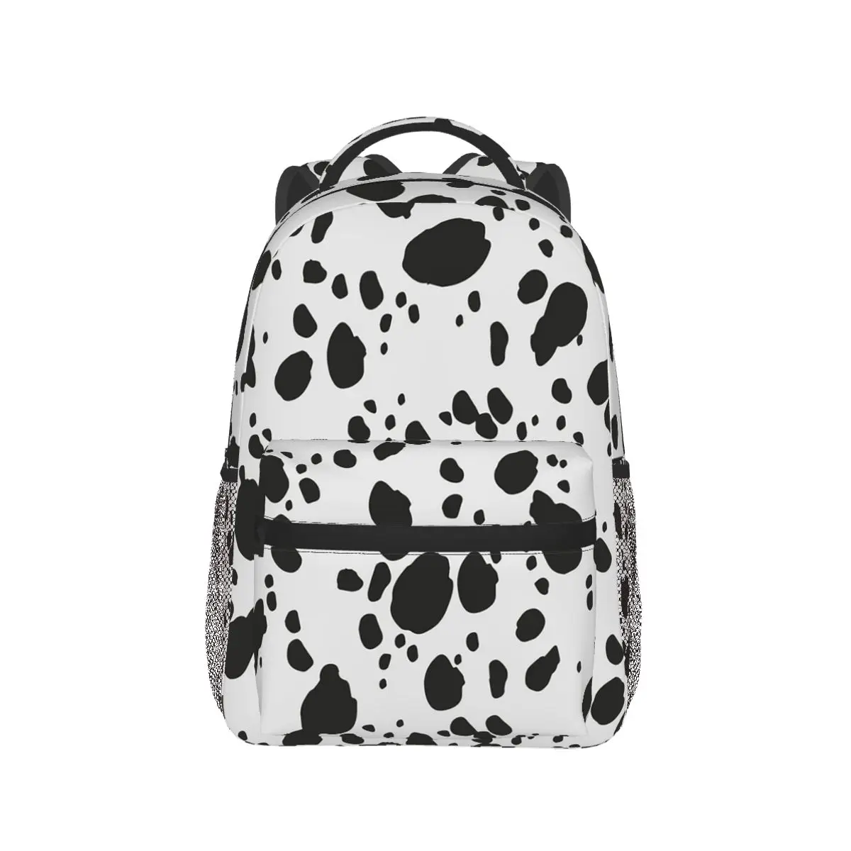 Mochila con estampado de perro dálmata y Animal blanco y negro, mochila para estudiantes, bolso escolar para niños, bolsos de hombro para ordenador