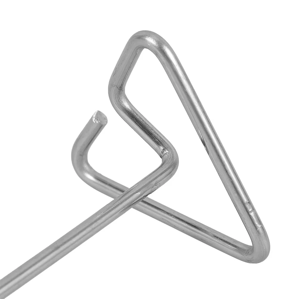 

20pcs Stainless Steel Bbq Reusable Metal Grilling Sticks For Vegetables Meat Kabob Roasting Supplies Flat Longtime Use Practical