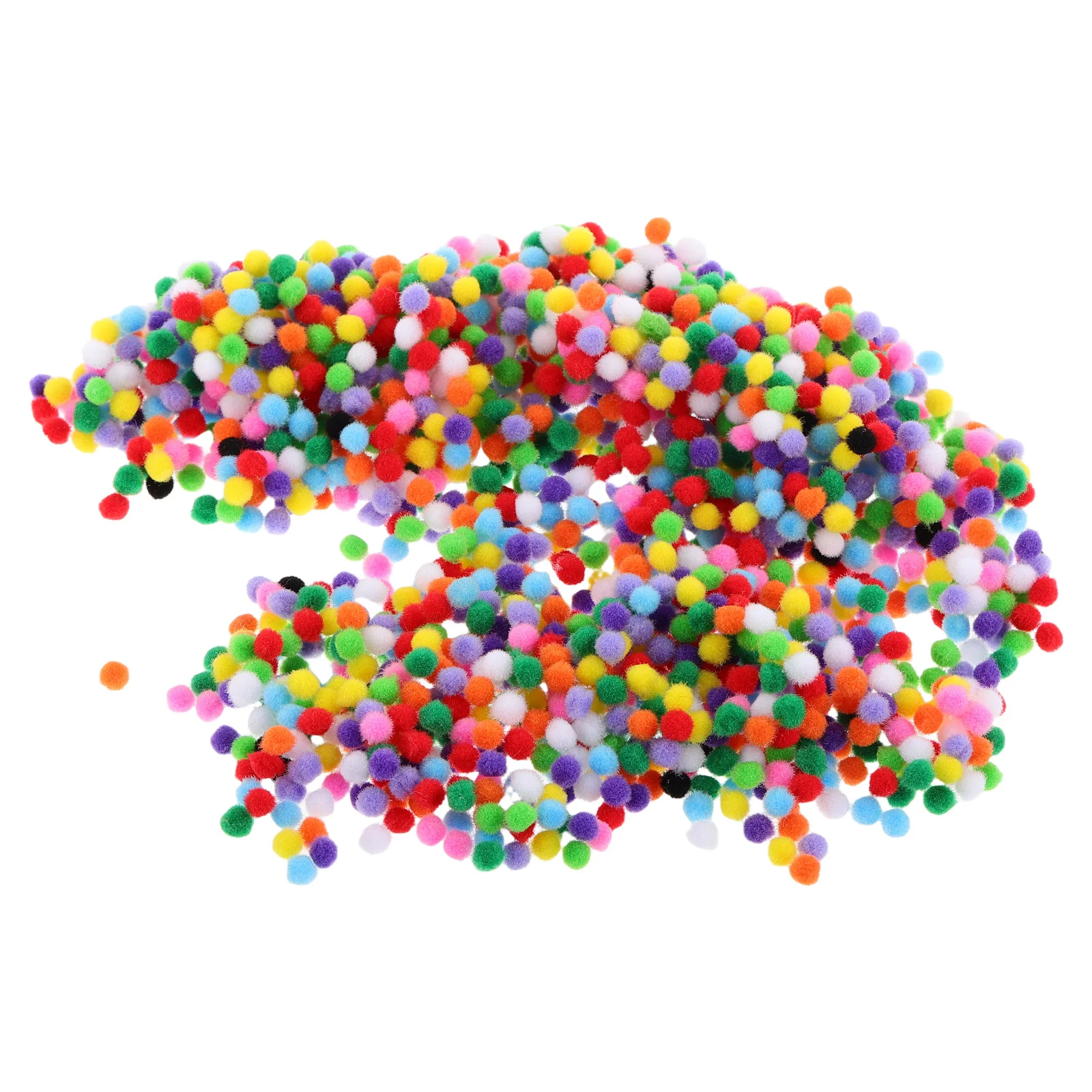 

2000Pcs Multicolor Craft Pom Poms 5Mm Soft Material for DIY Creative Kids Crafts Supplies Furry Pom Poms for Hats