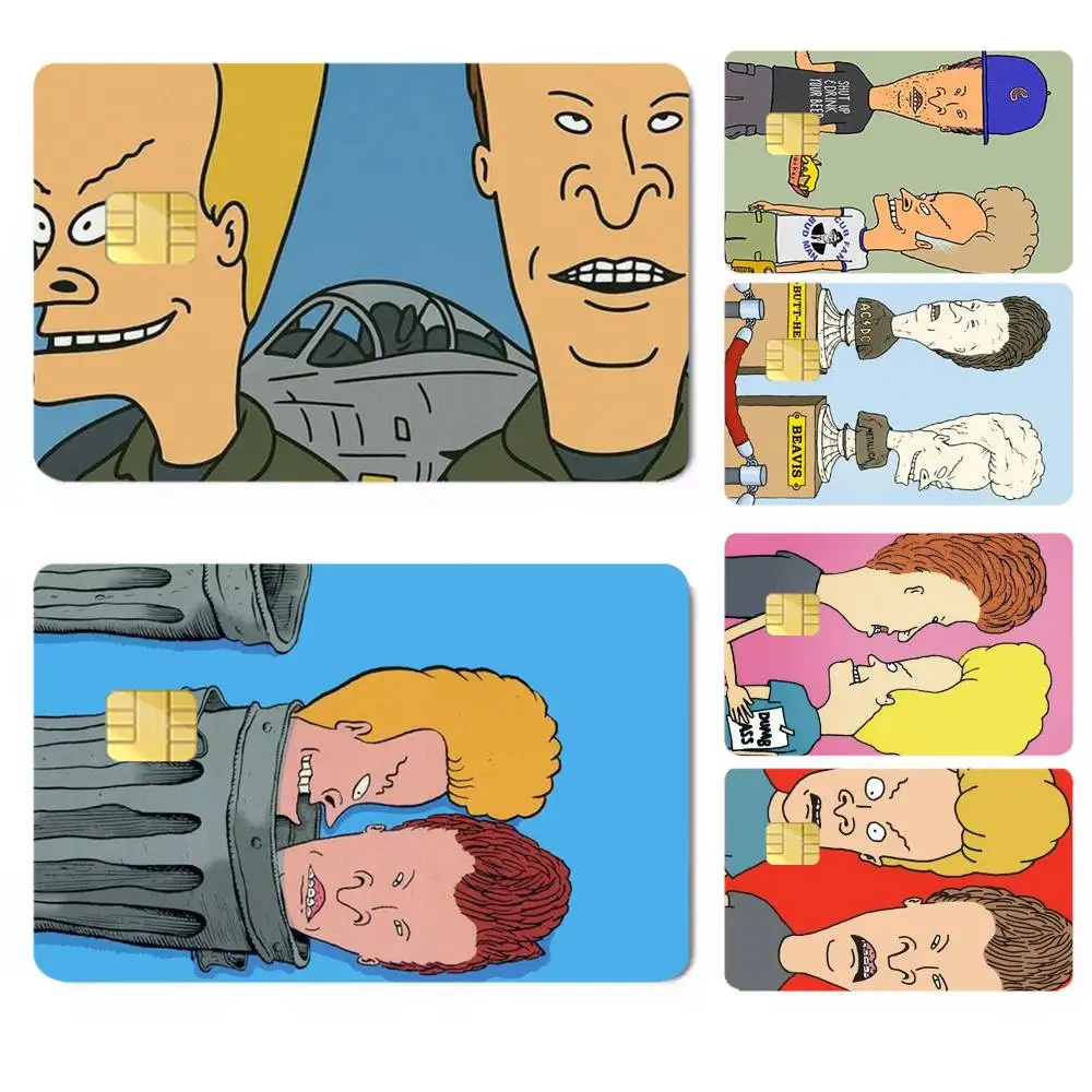 Beavis & Head-D Credit Card HD Stickers Easy to replace, change card style anytime as you like