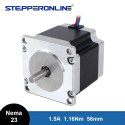 Nema 23 Stepper Motor Bipolar 1.8deg 1.16Nm (164.3oz.in) 1.5A 57x56mm 4 Wires 3D Printer CNC Robot