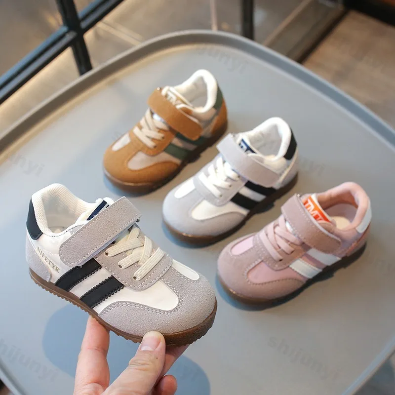 

Children Casual Sneakers 2025 Autumn New Toddler Flat Shoes Boys Girls Retro Classic Fashion Non-slip Kids Running Sport Shoes