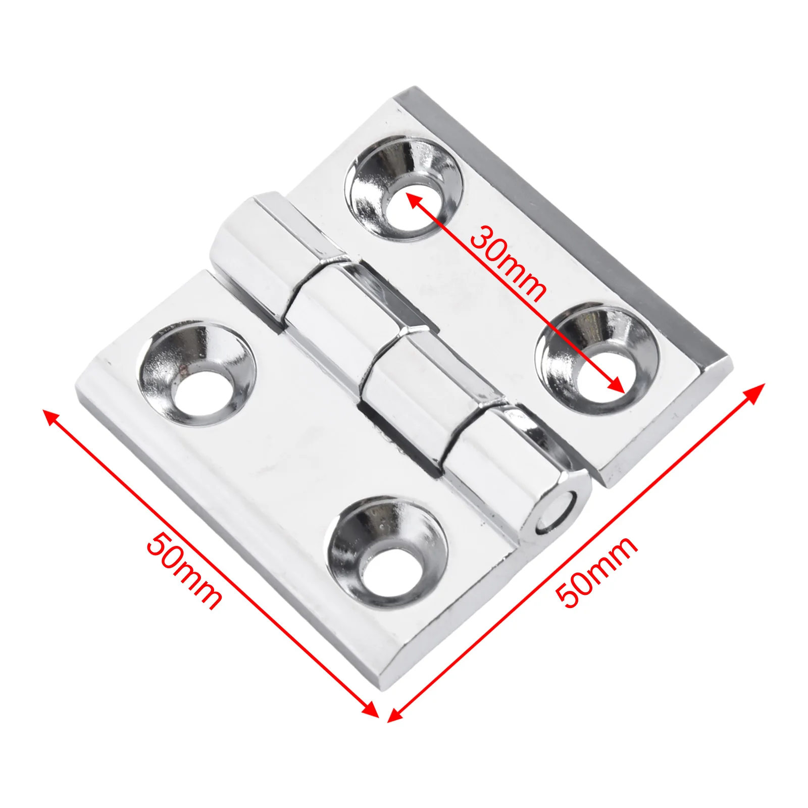 Zinklegierung Stoßscharniere Schranktürscharniere Aluminium Box Backflap Schuppen Türscharniere Silber Möbelbeschläge