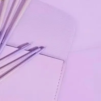 Set di pennelli per trucco viola da 10 pezzi, pennello per cipria in polvere, pennello per ombretto, set completo di pennelli per correttore per strumenti di bellezza