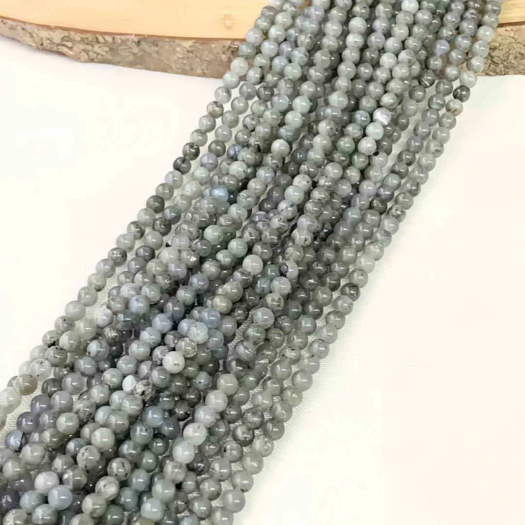 4/6/8/10mmm Labradorite Round Beads, Natural Round Semi Precious Stone Smooth Labradorite Round Beads, for making DIY jewelry view 4