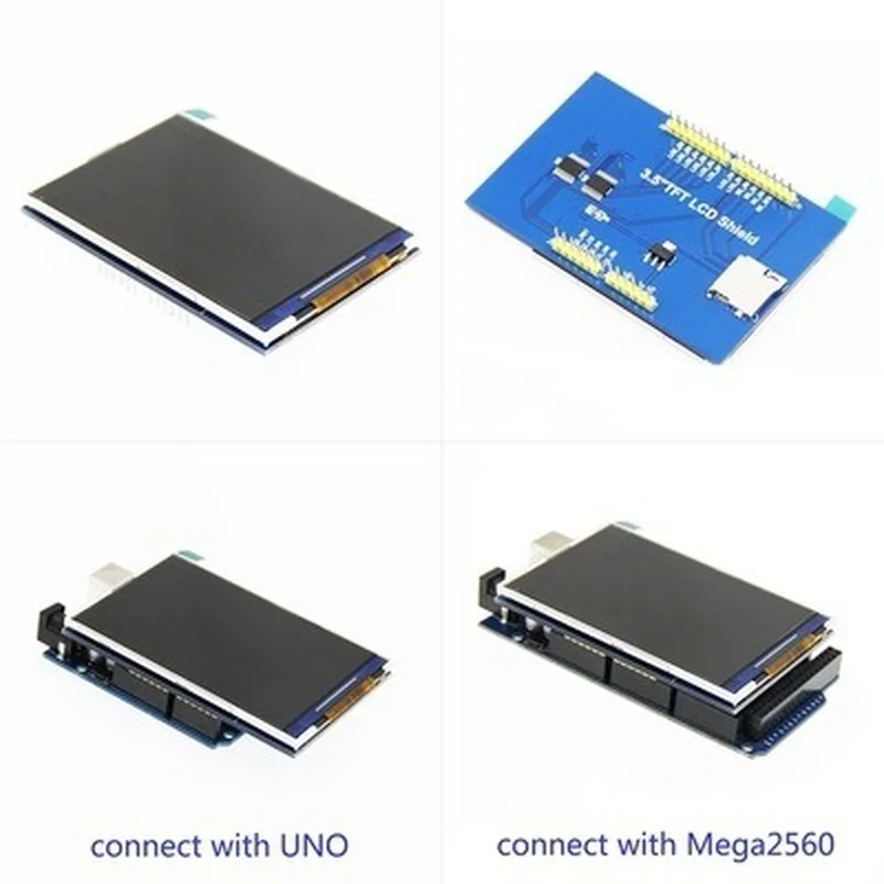 3.5 inch 480x320 TFT LCD Touch Screen Module ILI9486  Display for Arduino  MEGA2560 Board with/Without  Panel