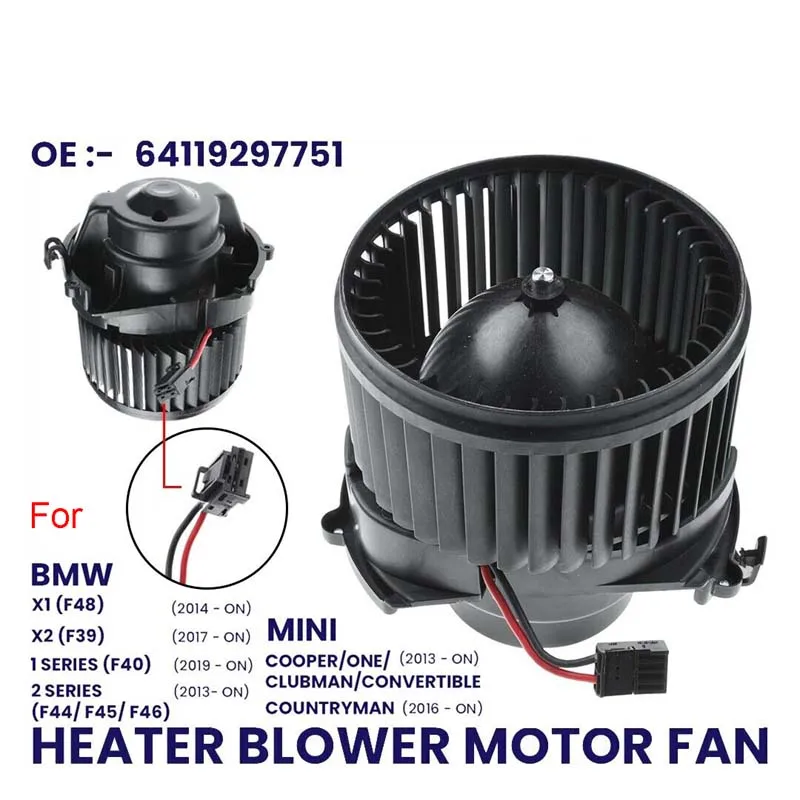 

HEATER BLOWER MOTOR FAN FOR BMW 1 2 SERIES X1 X2 F45 F46 F48 F39 F49 MINI COOPER