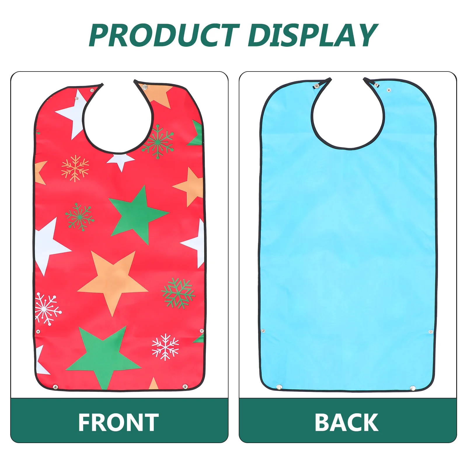 

1Pcs Adult Bib Waterproof Mealtime Eating Apron for Elderly Senior Clothes Protection Feeding Helper Easy Clean