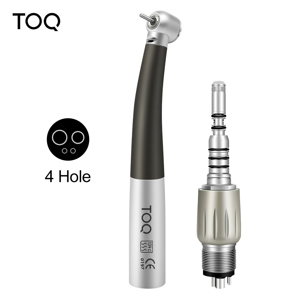 Titanium Alloy dental high speed handpiece for coupler air turbine optical fiber Torque head LED handpiece dentista tools