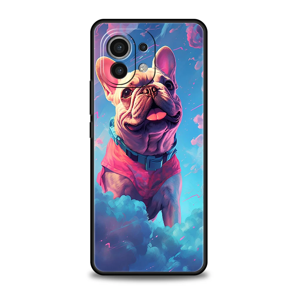 French Bulldog Phone Case for Xiaomi Mi 14 13 12 11 Ultra 13T 12T Poco C51 F3 F4 F5 X3 X4 NFC M3 Pro Lite 5G Silicone Cover Bags image 4