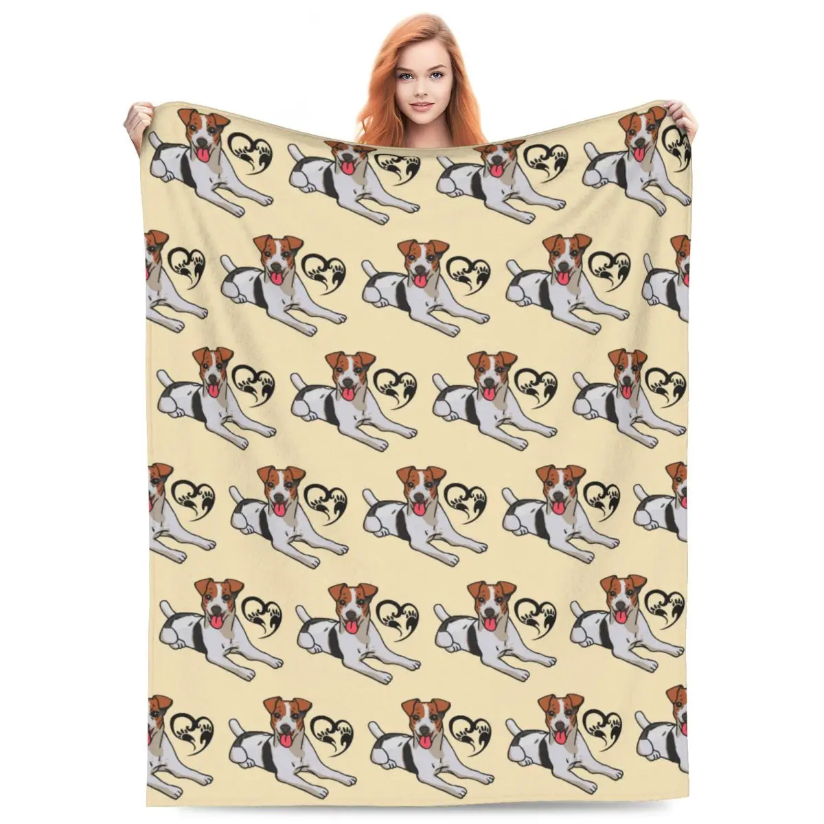 

Джек Рассел-терьер, собака, я люблю своего Джека Рассел, одеяла, мягкое теплое фланелевое одеяло, покрывало для пикника, путешествий, домашнего дивана