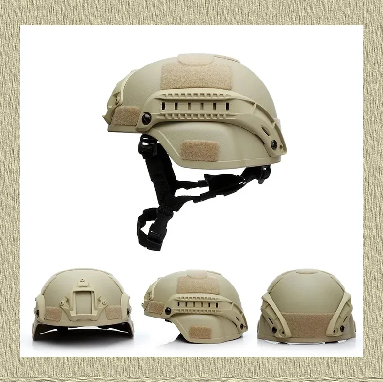 MICH 2000 Tactical Combat Protective Helmet with Side Rail NVG Outdoor Tactical Painball CS SWAT Riding Protect Equipment