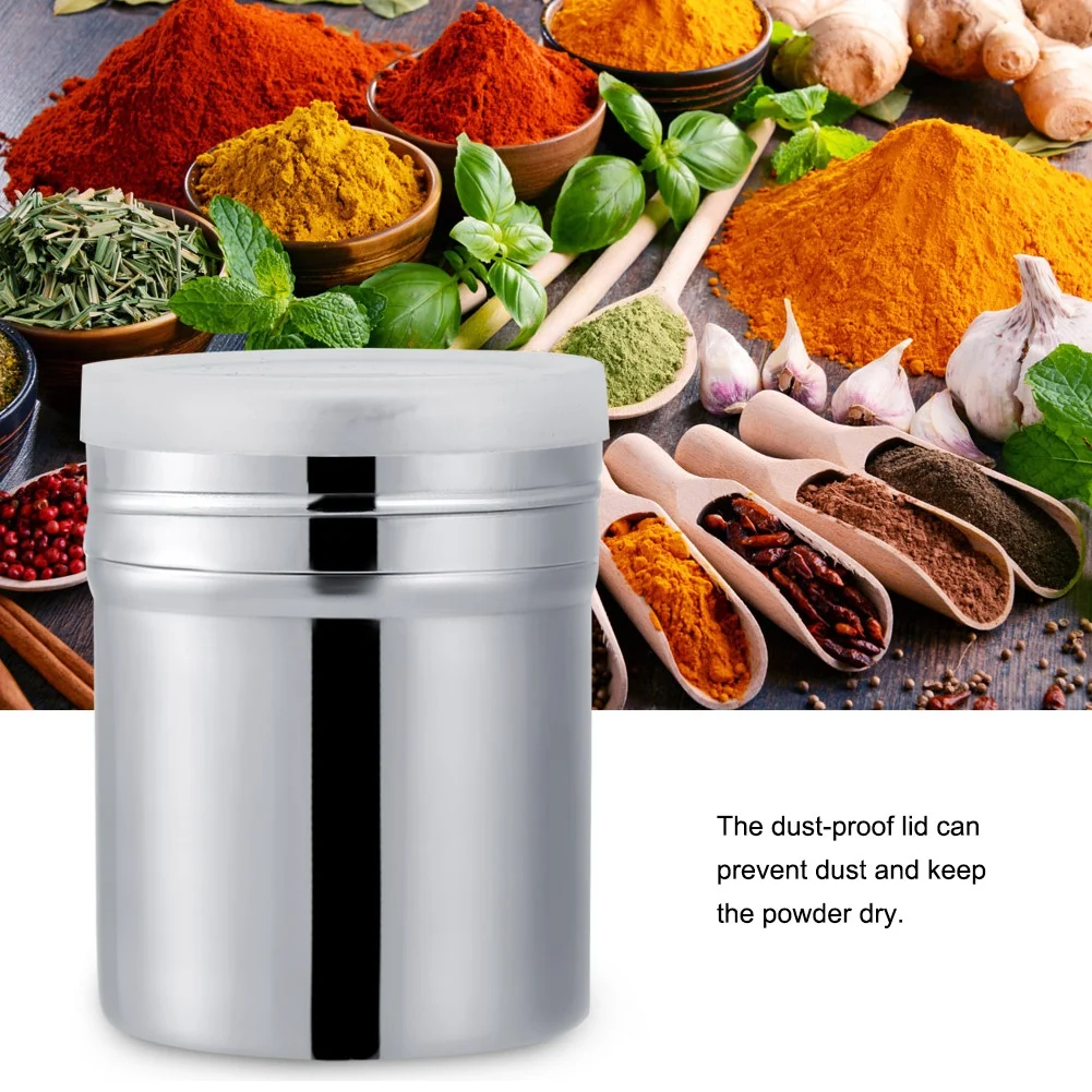 Coctelera de Chocolate de acero inoxidable, malla ajustable, sin obstrucción, resistente a la oxidación, para rociar polvo uniforme, glaseado de cacao y azúcar, 1 ud.