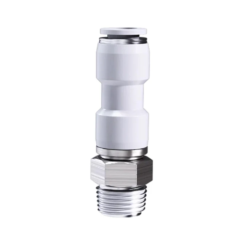 

360° Rotary Connectors Pneumatic Air Fitting Swivel Joint High Speed Rotation 6/8/10/12mm MaleThread M5 1/4 1/2 Quick Coupling