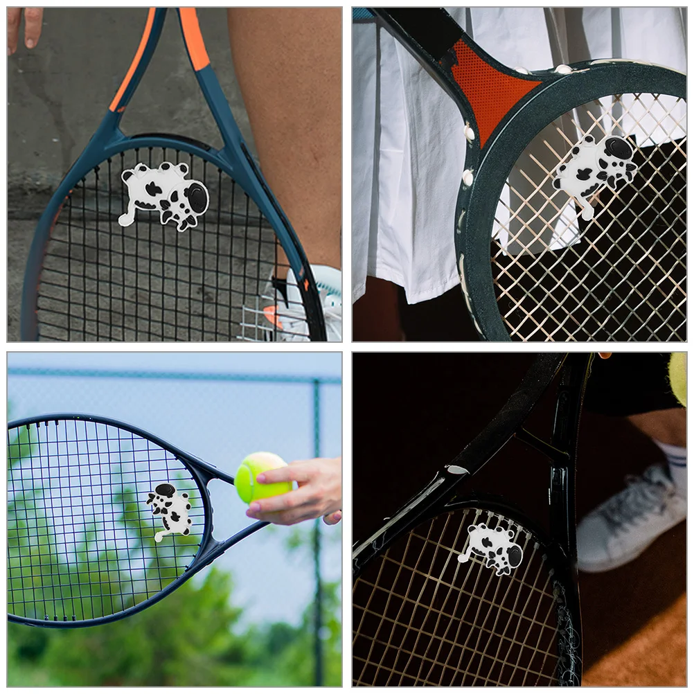 

4 Pcs Accessories Animal Shape Shock Absorber Tennis Silica Gel Anti Vibration Dampeners