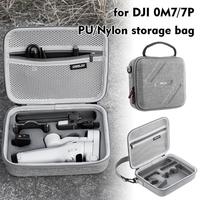PU Shoulder Bag For DJI OM7/7P Carrying Case Portable Storage Case For DJI Osmo Mobile 7/7 Pro Handheld Gimbal Accessories
