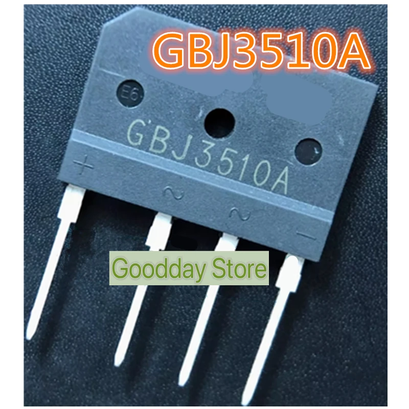 GBJ3510 GBJ3510A brand new original rectifier bridge stack 35A1000V electromagnetic furnace high-end flat bridge