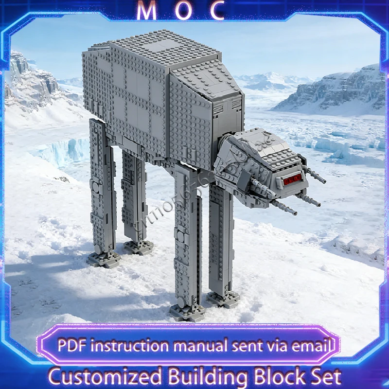 

НОВИНКА: Конструктор MOC серии «Война» (1238 деталей) — Альтернативная сборка AT-AT по мотивам набора 75394. Детская игрушка-конструктор для самостоятельной сборки, подарок на день рождения.