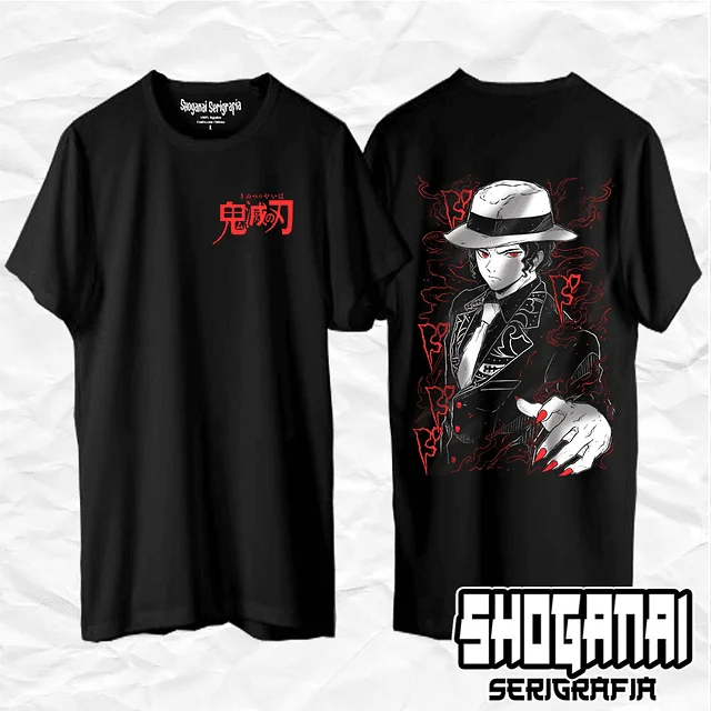 Muzan Kibutsuji - Kimetsu No Yaiba Demon Slayer Unisex Anime T-Shirt 100% Cotton Manga Tee