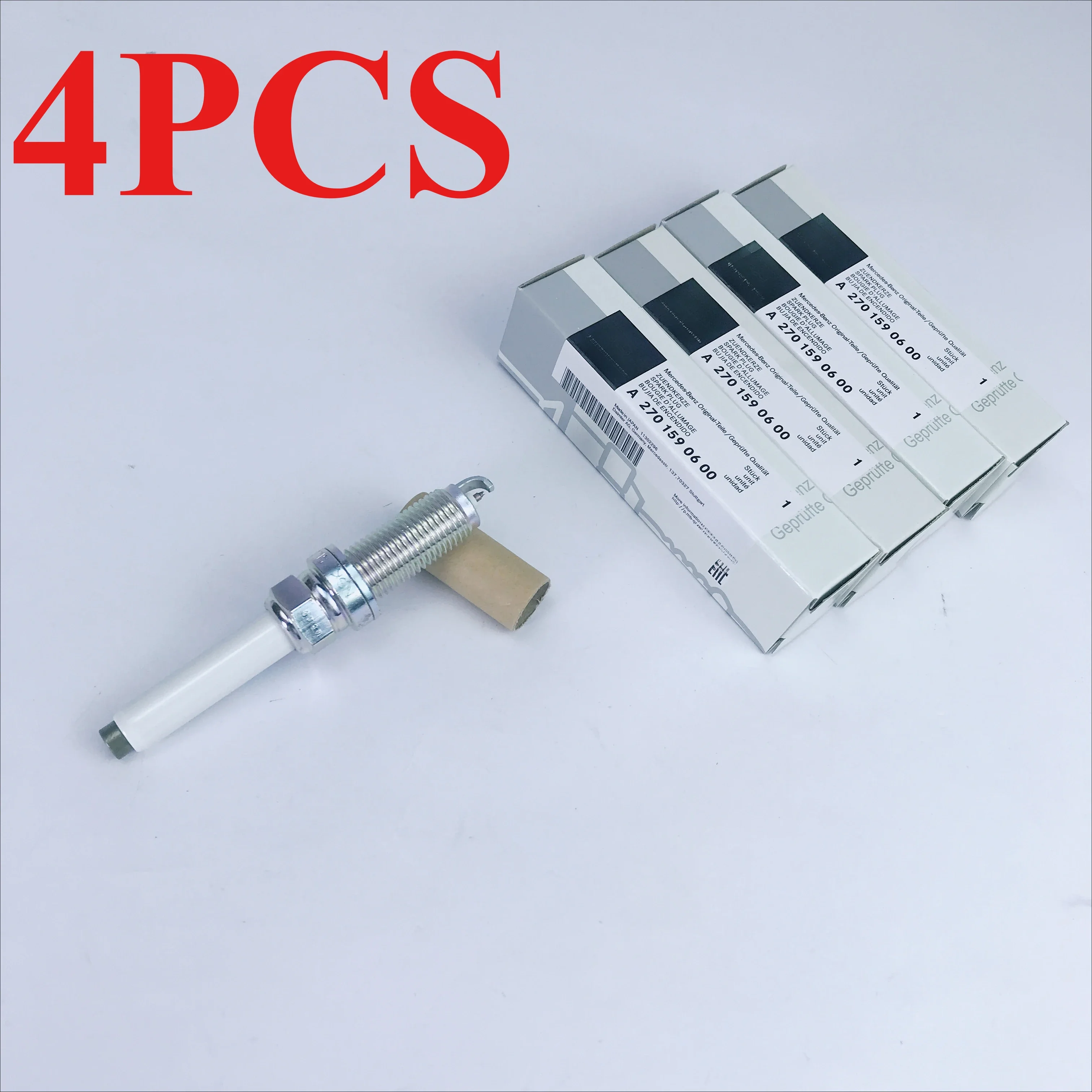 

4pcs/lot Iridium Spark Plug A2701590600 fit for MERCEDES-BENZ A-CLASS W176 2012-2016 W177 V177 2018-2022 A0041597503 A0041596503