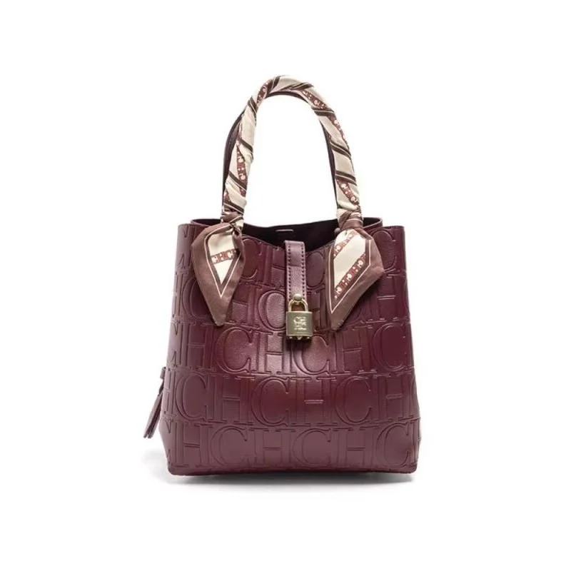 

CH Высококачественная женская сумка через плечо 202, новый роскошный дизайн из искусственной кожи с шелковым шарфом, модная сумка через плечо